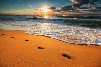Image de Lever de soleil sur la mer