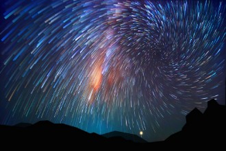 Image de Voie lactée en longue exposition