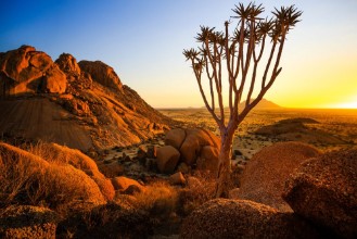 Picture of Group of bald granite peaks - Spitzkoppe Damaraland Namibia