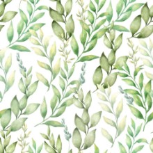 Image de Watercolor Green Leaves