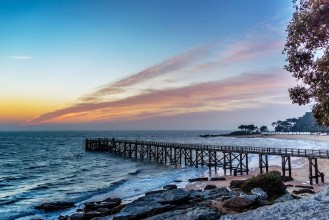 Bild på Estacade au lever du soleil