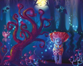 Afbeeldingen van Dark Magic Enchanted Forest Template