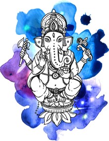 Bild på Vector illustration with Ganesha