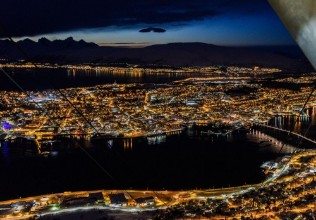 Picture of Tromso Norway by night