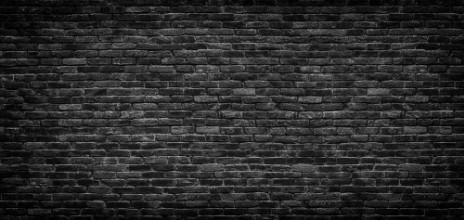 Picture of Black brick wall texture brick surface as background