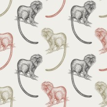 Bild von Seamless pattern with monkeys