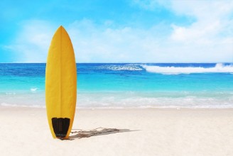 Picture of Surfer board on the beach