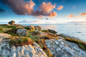Afbeeldingen van Clifftops at Lands End in Cornwall