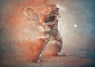 Picture of Abstract tennis player
