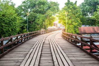 Afbeeldingen van Wooden Bridge in Thailand
