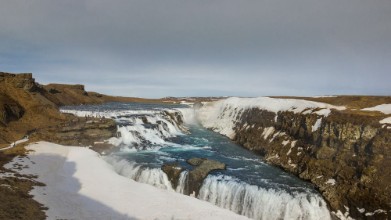 Afbeeldingen van Gullfoss auf Island