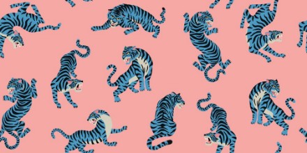 Slika Tiger pattern pink