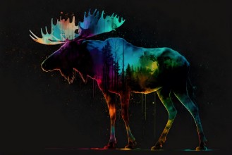 Obrázok z Multicolored moose