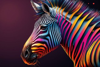 Picture of Black & Blue zebra