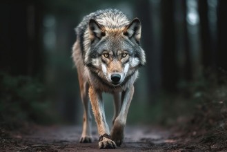 Obrazek Wolf walking