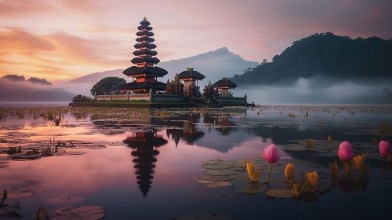 Obrázek Sunrise over the river