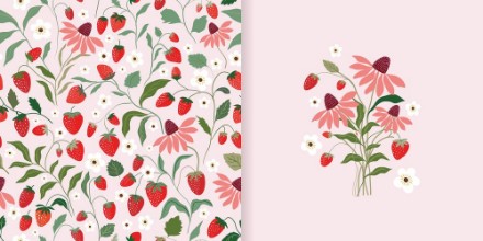 Poza cu Leafs and strawberries