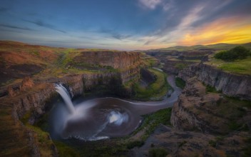 Bild von Sunset at Palouse Falls