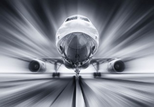 Picture of Aircraft on a runway while take off