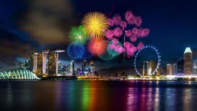 Bild på Firework display in Singapore