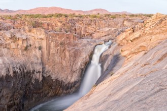 Picture of Main Augrabies waterfall at sunset