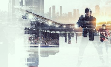 Image de Hockey players on ice Mixed media