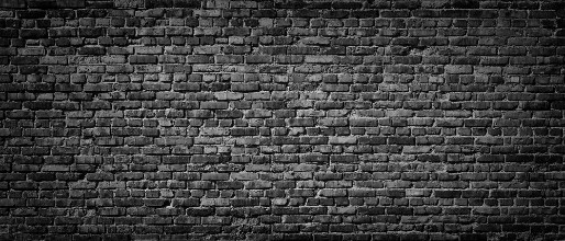 Picture of Old Black brick wall background