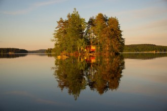 Afbeeldingen van Sunset reflection