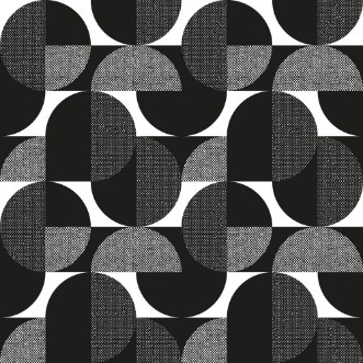 Bild på Black and white geometric modern seamless pattern
