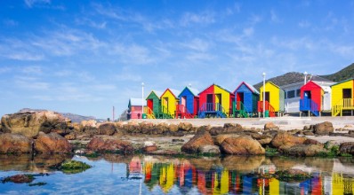 Afbeeldingen van Colourful Beach Houses in South Africa