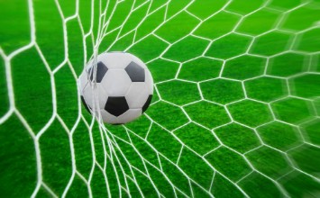 Picture of Soccer ball in goal