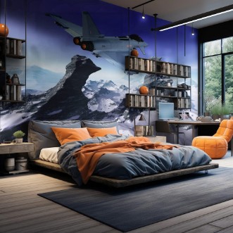 Bild på Moderner europischer Militrjet im Flug