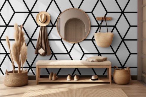 Bild von Seamless geometric pattern with cubes