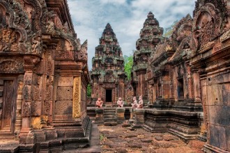 Picture of Banteay Srei - 10th century Hindu temple dedicated to Shiva