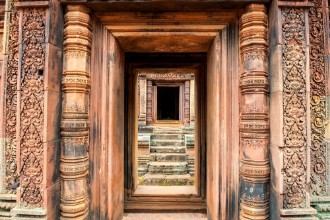 Bild på Banteay Srei - a 10th century Hindu temple dedicated to Shiva