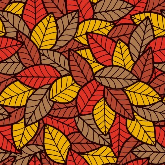 Bild vun Leafs Seamless Pattern Autumn