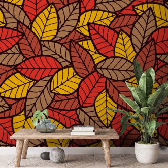 Bild vun Leafs Seamless Pattern Autumn