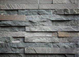 Image de Slab of dark stone arranged style in interior