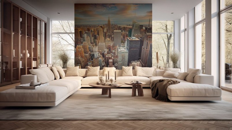 Image de Sunset view of New York City looking over midtown Manhattan