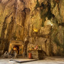Picture of Buddhist pagoda in Huyen Khong cave in Marble Mountains at Da Na