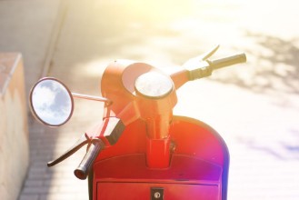 Picture of Vintage scooter background