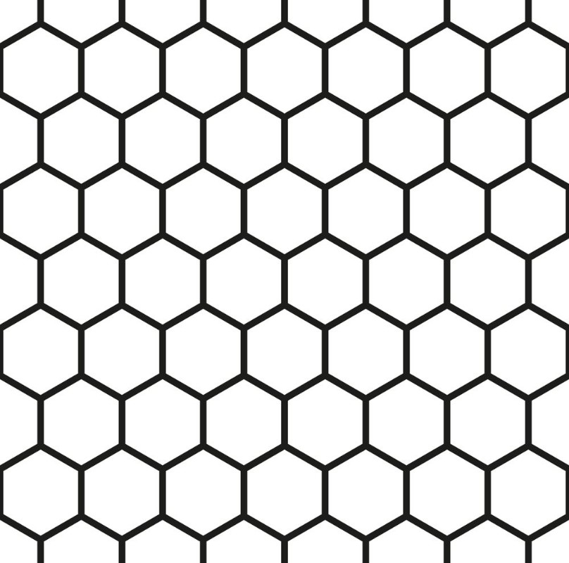 Afbeeldingen van A seamless hexagonal pattern