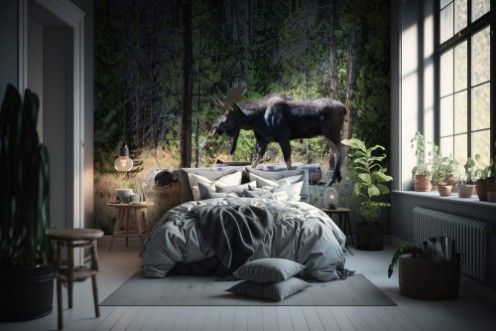 Bild på Bull Moose Walking