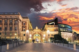 Bild på Stockholm Sweden Riksdag parliament building