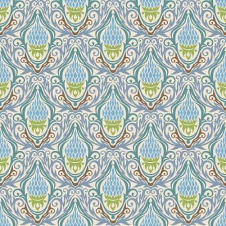 Bild på Dekorativ damaskmönsterbakgrund