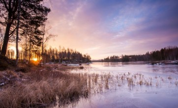 Bild på Soluppgng vid sjn