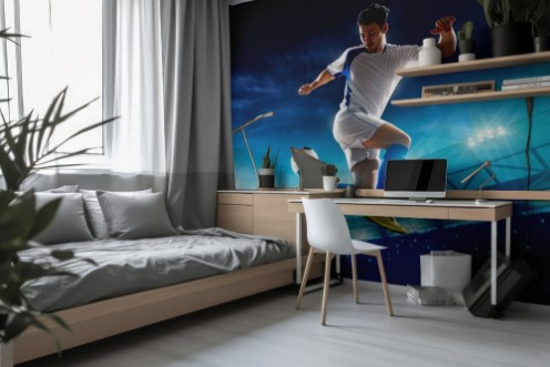 Afbeeldingen van Soccer player in action