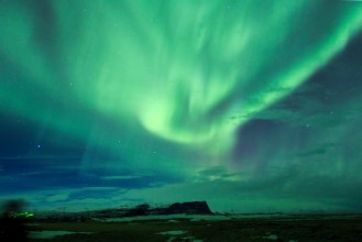 Afbeeldingen van Green Aurora in Iceland