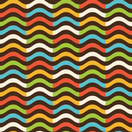 Image de Vintage colorful wave pattern