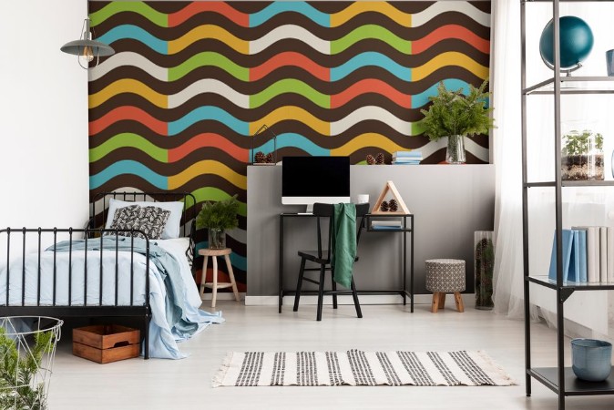 Image de Vintage colorful wave pattern